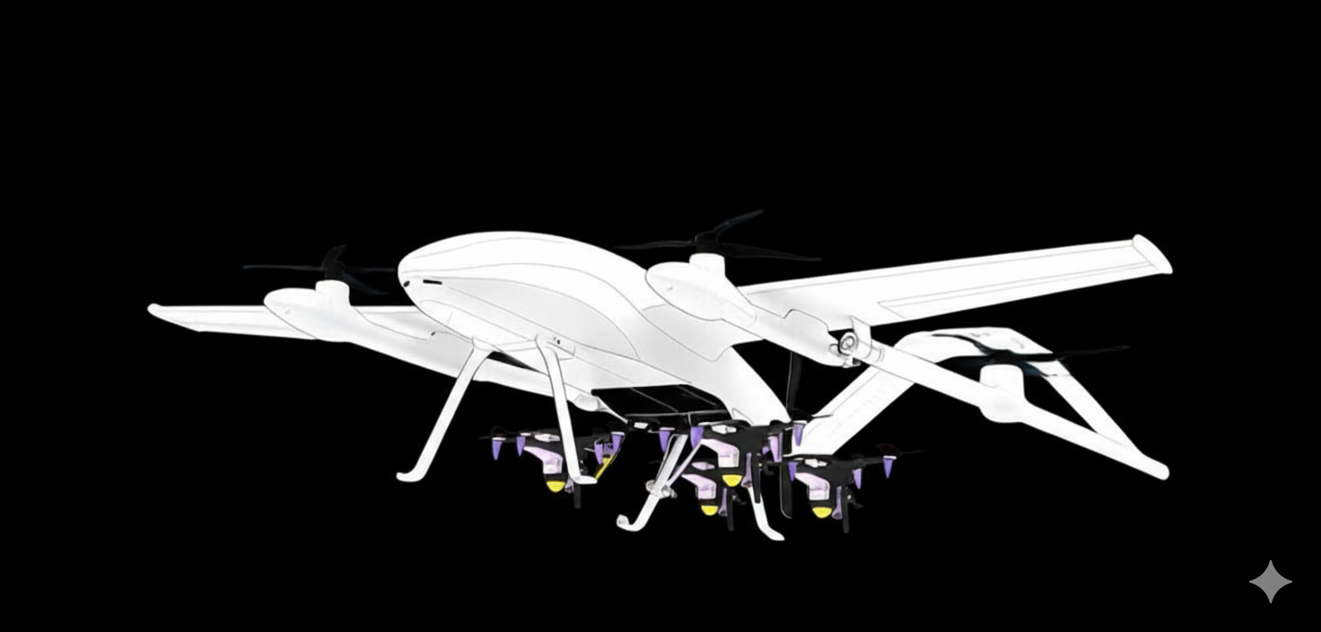 Detailed view of an ASE AI Drone