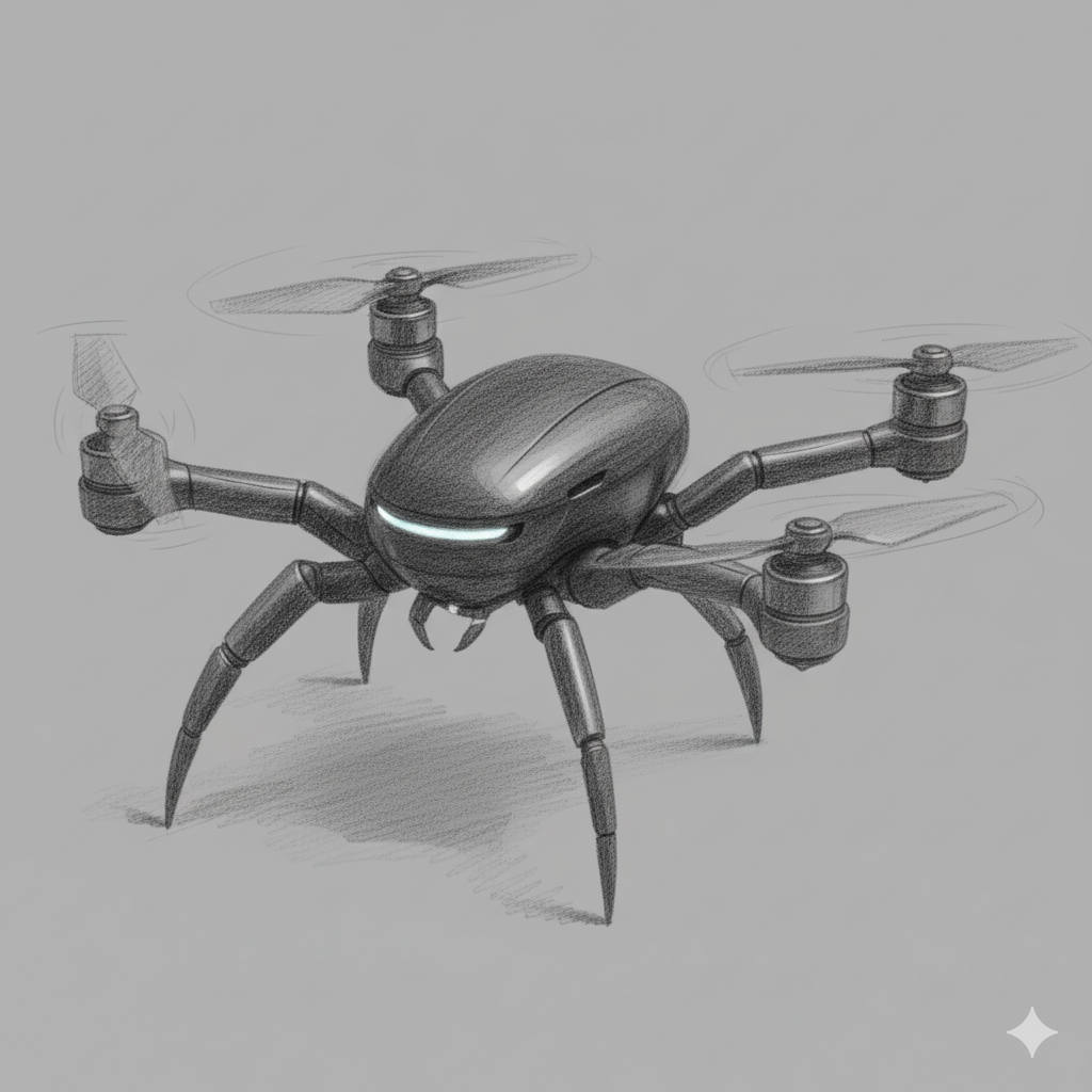 Swarm Quadcopters view 1