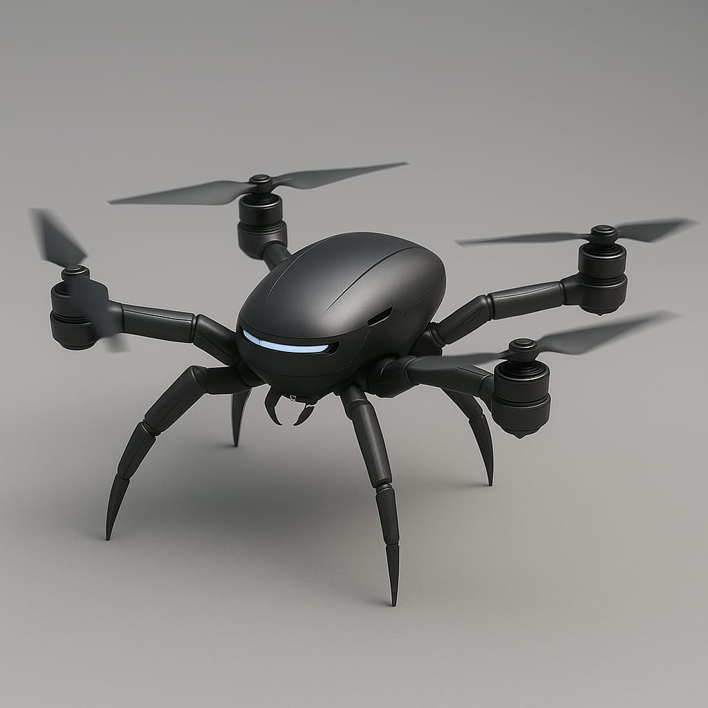 Swarm Quadcopters view 2